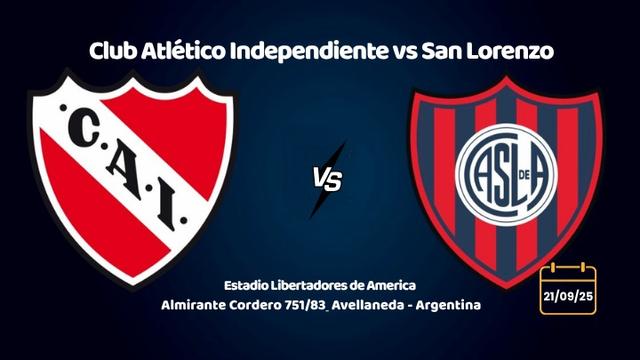 Independiente vs San Lorenzo